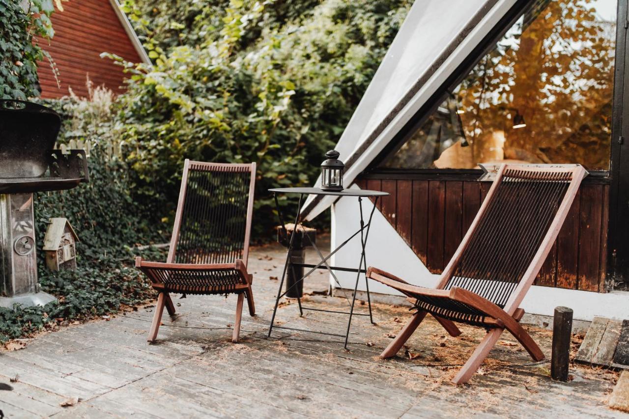 Chalet Scandinave Avec Sauna Ir - In The Woods Gesves Exterior foto